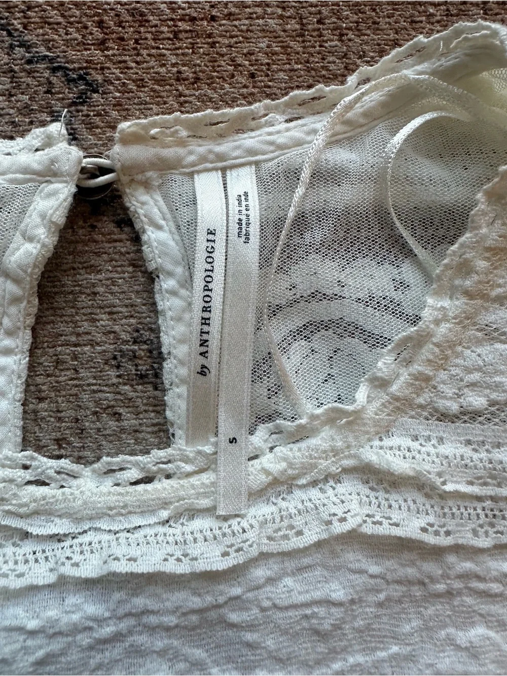By Anthropologie Victorian Lace Top